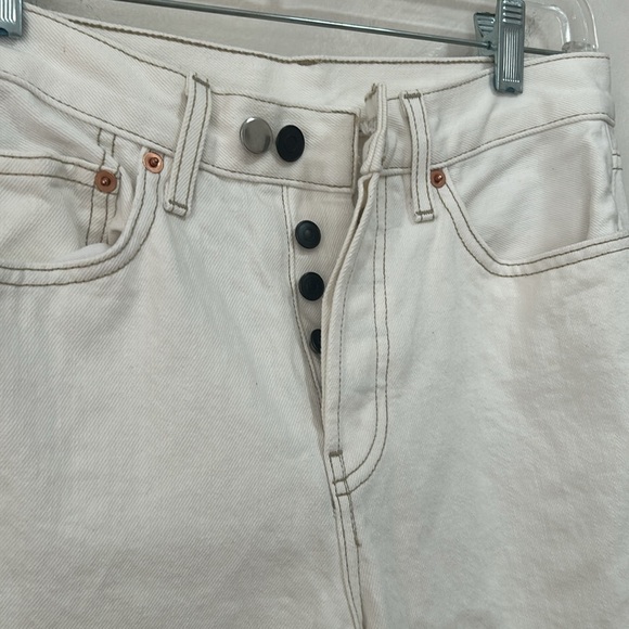 WARDROBE.NYC High-rise straight-leg jeans white size 26 made in USA - Picture 5 of 11